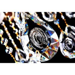 Jade Crystal riippuvalaisin kynttilätyylinen kattokruunu