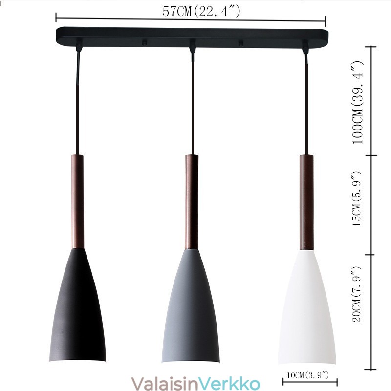 Moderni nykyaikainen Macaron-riippuvalaisinsuunnittelu