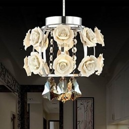 Kattokruunu Crystal Modern Contemporary Lantern Metal 1 Light