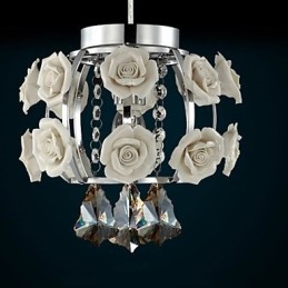 Kattokruunu Crystal Modern Contemporary Lantern Metal 1 Light