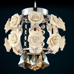Kattokruunu Crystal Modern Contemporary Lantern Metal 1 Light