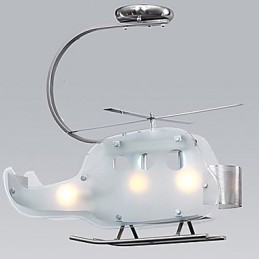 Yksinkertainen lasten lamppu Cartoon Glass Helikopterin lamppu