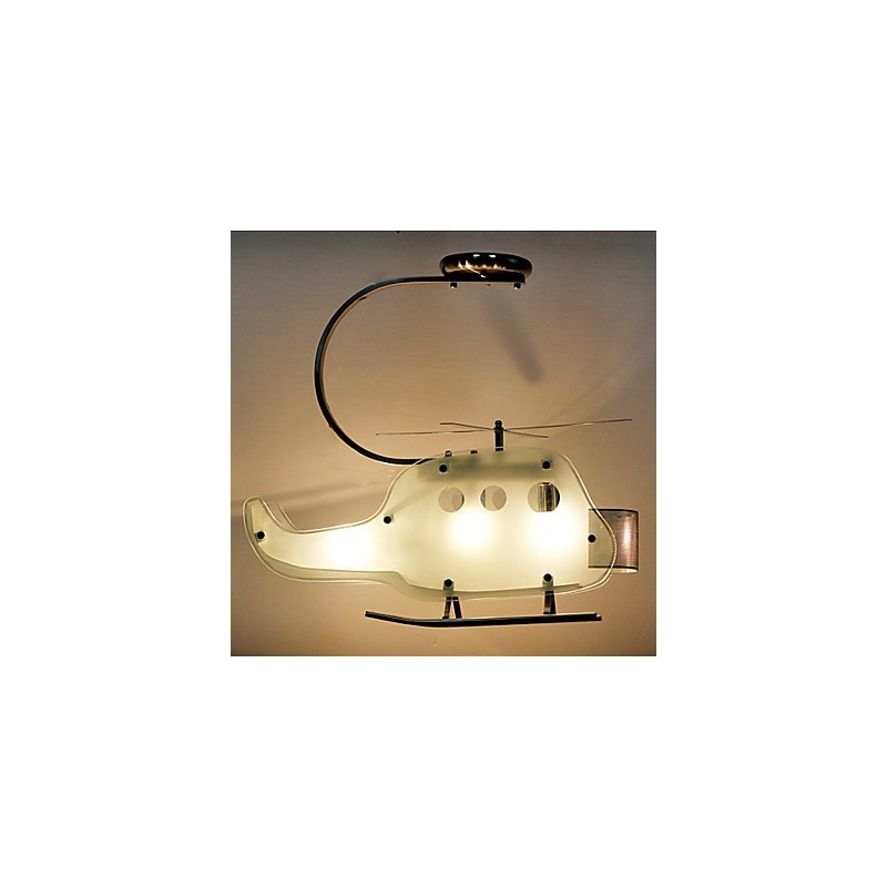Yksinkertainen lasten lamppu Cartoon Glass Helikopterin lamppu