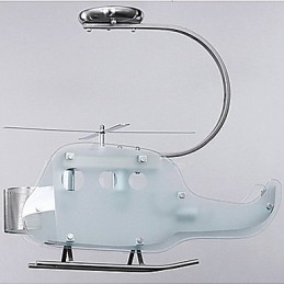 Yksinkertainen lasten lamppu Cartoon Glass Helikopterin lamppu
