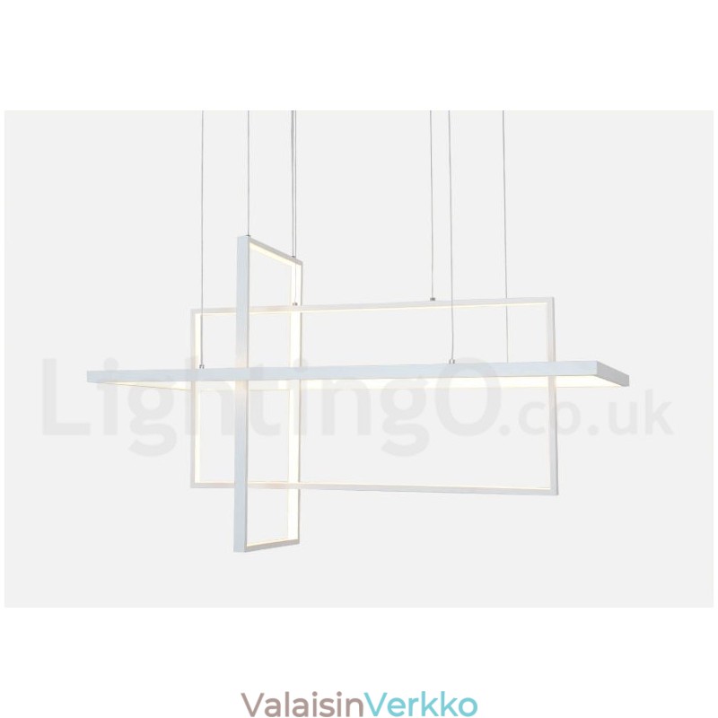 Himmennettävä lineaarinen riippuvalaisin kaukosäätimellä ympäristön valossa maalattu pintakäsittely alumiinia moderni muotoilu
