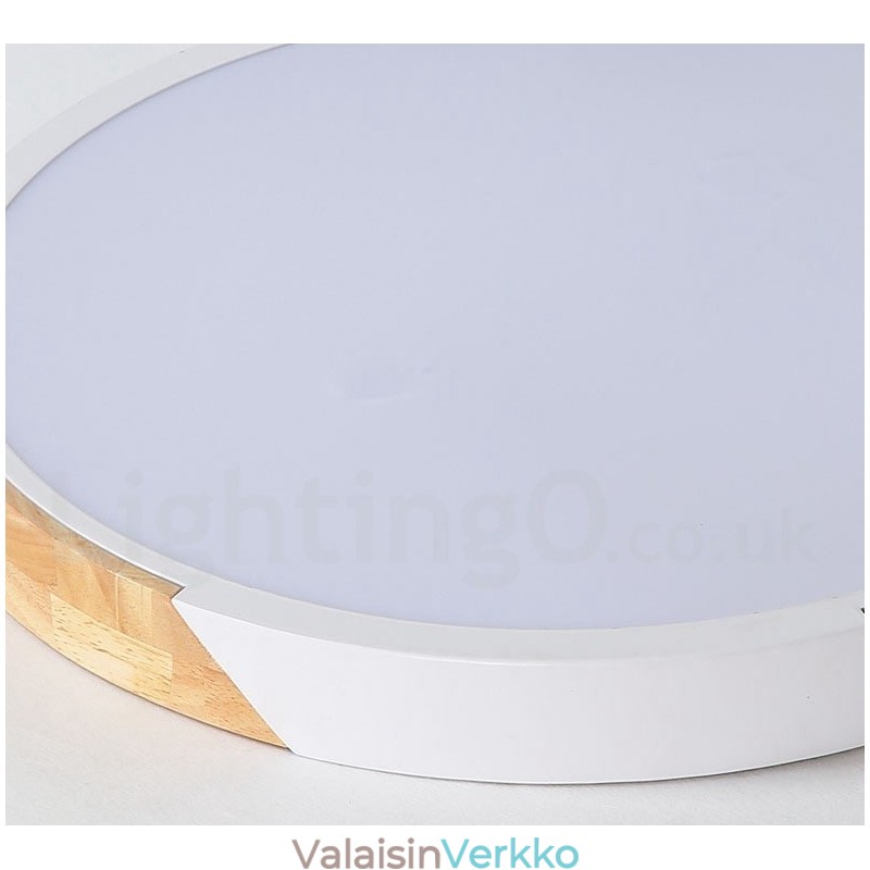 Himmennettävä Macaron Multi Colors Puu Ultraohut kattovalaisin akryylivarjostimella kattovalaisin Nordic Style