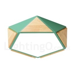 Himmennettävä Macaron Multi Colors puinen kattovalaisin akryylivarjostimella pohjoismainen tyyli