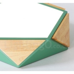 Himmennettävä Macaron Multi Colors puinen kattovalaisin akryylivarjostimella pohjoismainen tyyli