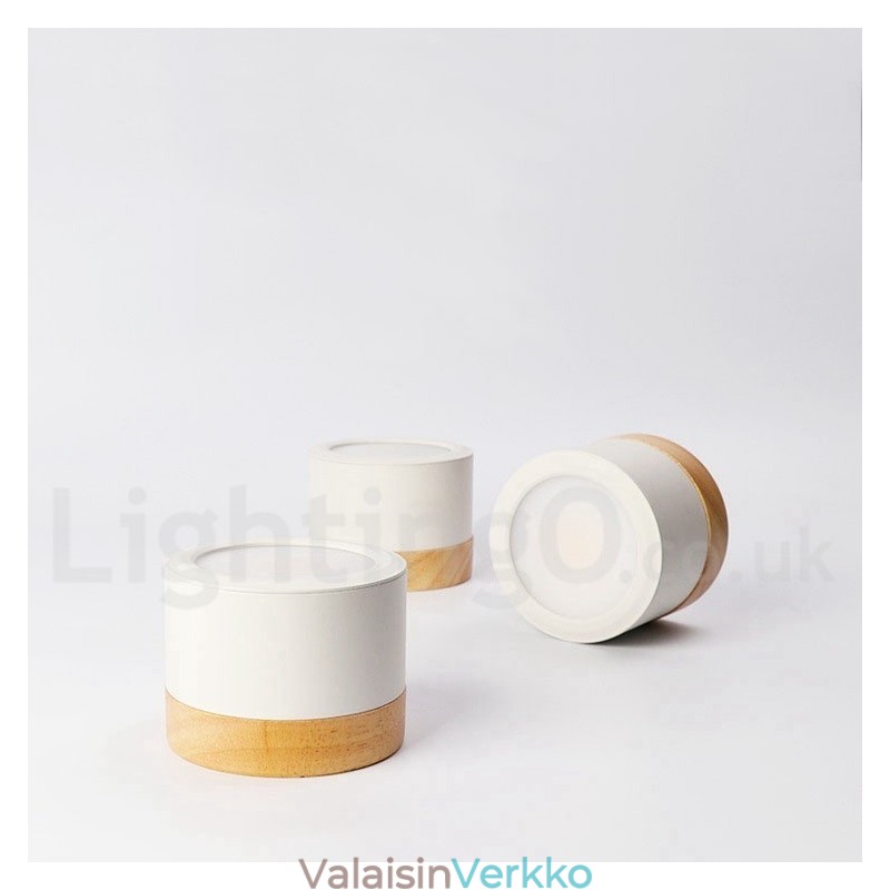 Wood Modern Design Mini kattovalaisin akryylivarjostimella Special for Myös voidaan käyttää seinävalaisin