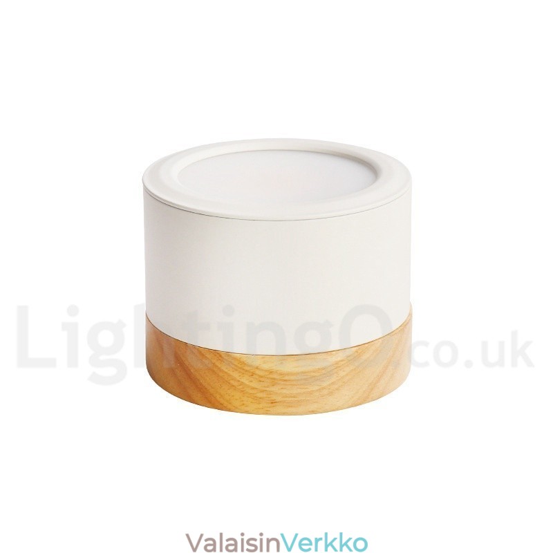 Wood Modern Design Mini kattovalaisin akryylivarjostimella Special for Myös voidaan käyttää seinävalaisin