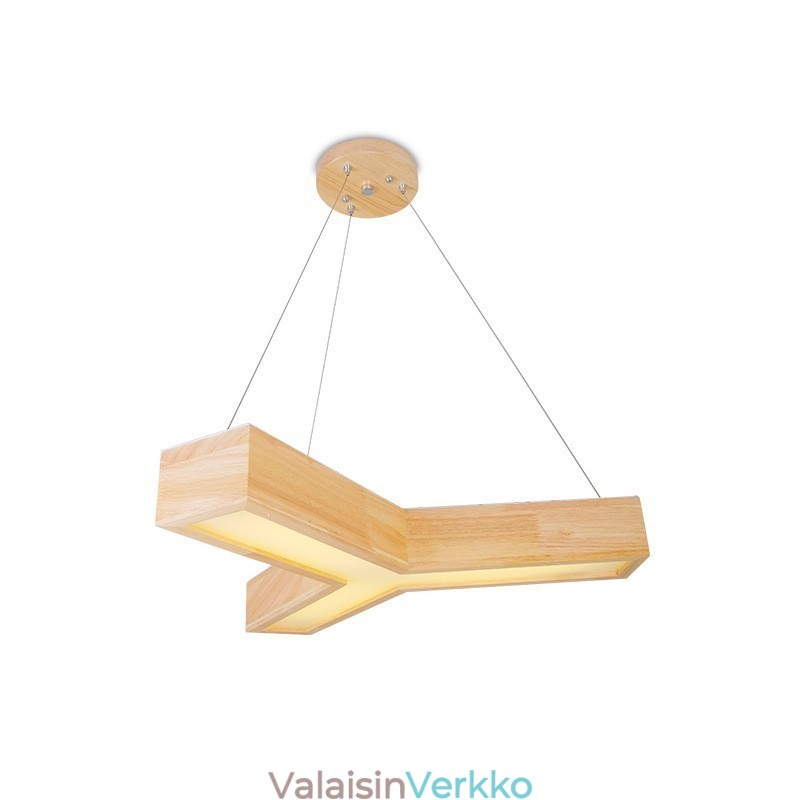 Puinen moderni kolmioriippuvalaisin
