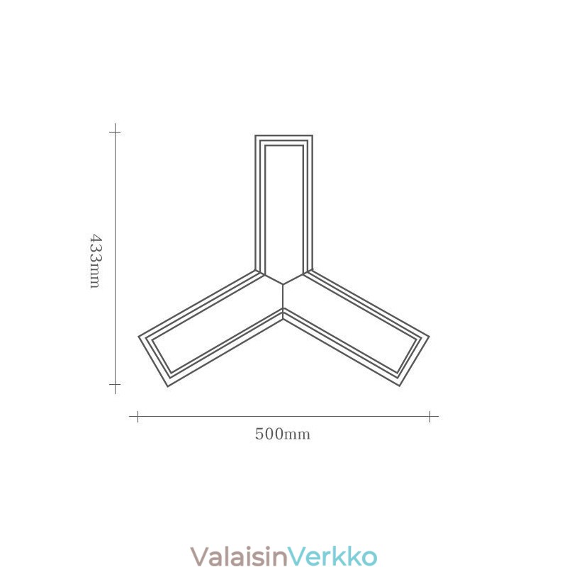 Puinen moderni kolmioriippuvalaisin