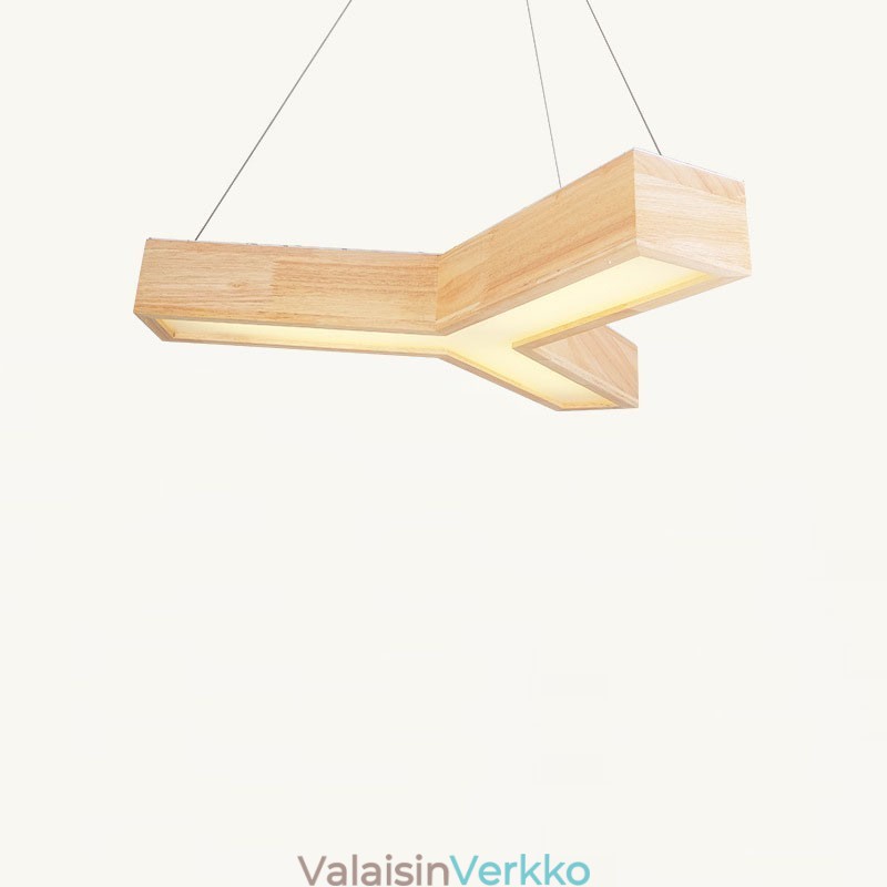Puinen moderni kolmioriippuvalaisin