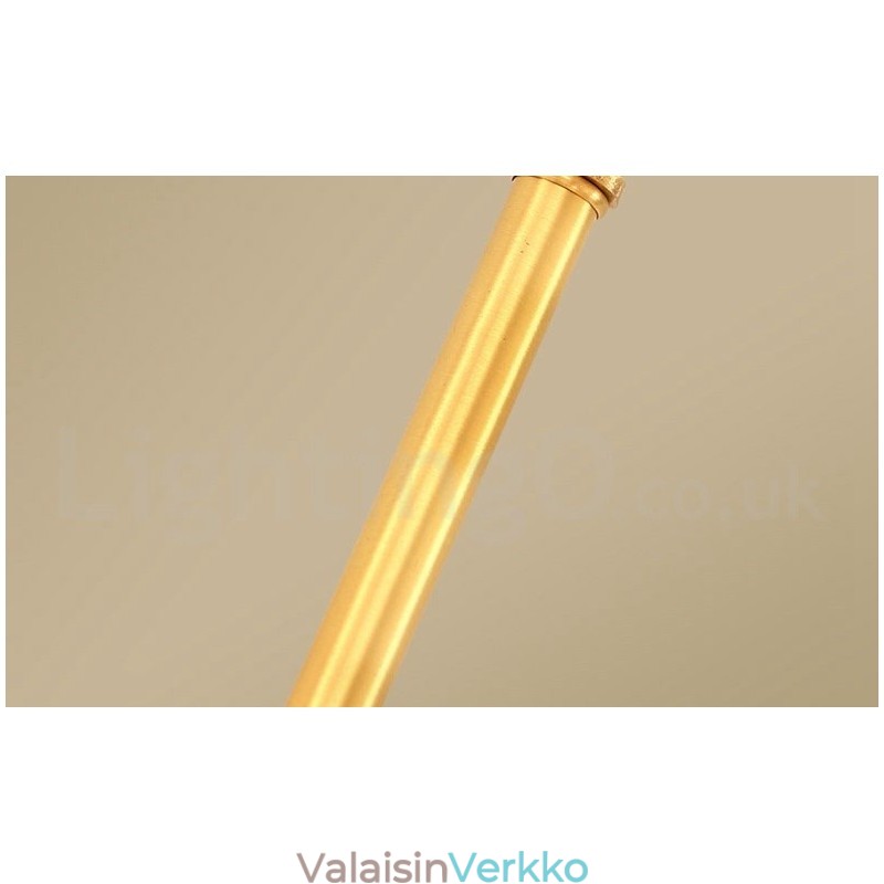 Pure Brass Simple Rustic Retro Vintage Messinkiriippuvalaisin Kangasvarjostimella