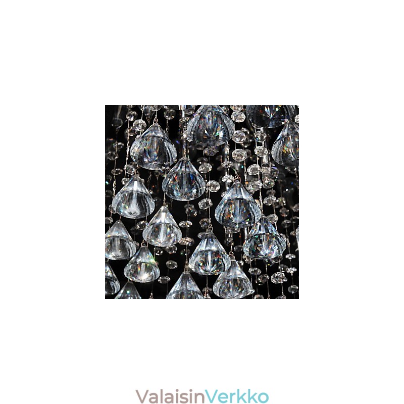 Perinteinen klassinen kristallikromimetallikattokruunu