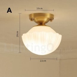 Pure Brass Rustic Lodge pohjoismaiset uppoasennettavat kattovalot lasivarjostimella