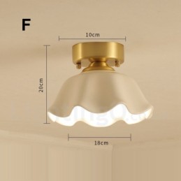 Pure Brass Rustic Lodge pohjoismaiset uppoasennettavat kattovalot lasivarjostimella