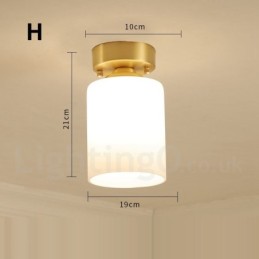 Pure Brass Rustic Lodge pohjoismaiset uppoasennettavat kattovalot lasivarjostimella