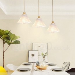 Pure Brass Rustic Lodge Nordic Style riippuvalaisin lasivarjostimella
