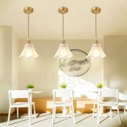 Pure Brass Rustic Lodge Nordic Style riippuvalaisin lasivarjostimella
