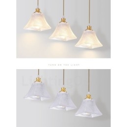 Pure Brass Rustic Lodge Nordic Style riippuvalaisin lasivarjostimella