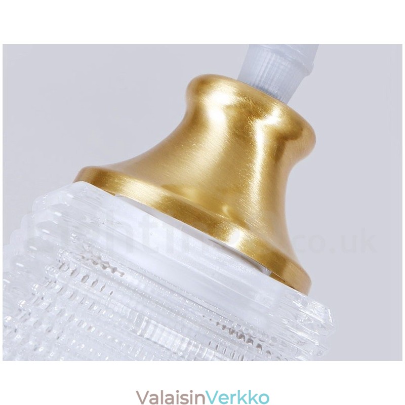 Pure Brass Rustic Lodge Nordic Style riippuvalaisin lasivarjostimella