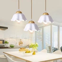 Pure Brass Rustic Lodge Nordic Style riippuvalaisin keramiikkavarjostimella