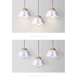 Pure Brass Rustic Lodge Nordic Style riippuvalaisin keramiikkavarjostimella
