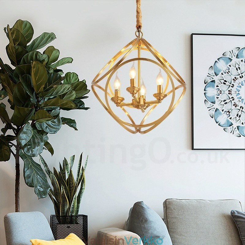 Pure Brass Rustic Lodge Nordic Style riippuvalaisin