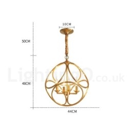 Pure Brass Rustic Lodge Nordic Style riippuvalaisin