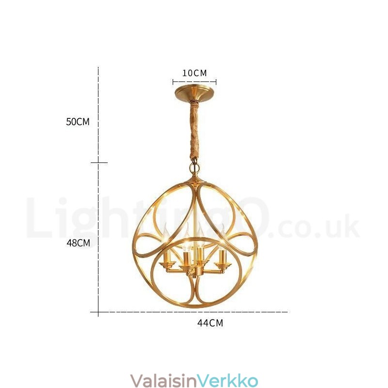 Pure Brass Rustic Lodge Nordic Style riippuvalaisin