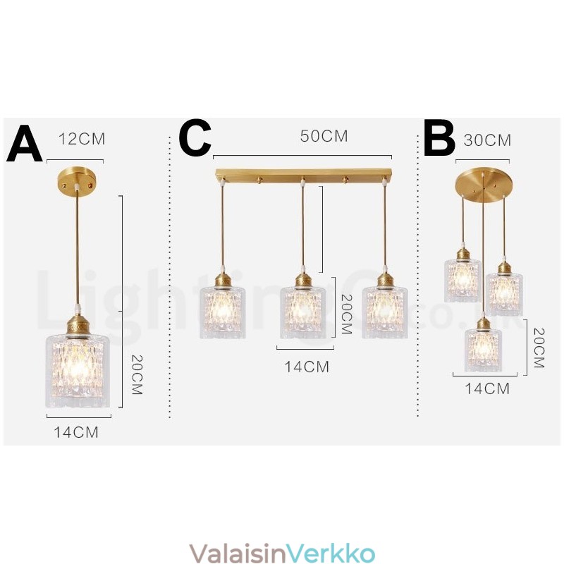 Pure Brass Rustic Lodge Nordic Style riippuvalaisin lasivarjostimella