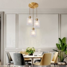 Pure Brass Rustic Lodge Nordic Style riippuvalaisin lasivarjostimella
