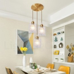 Pure Brass Rustic Lodge Nordic Style riippuvalaisin lasivarjostimella