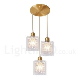 Pure Brass Rustic Lodge Nordic Style riippuvalaisin lasivarjostimella