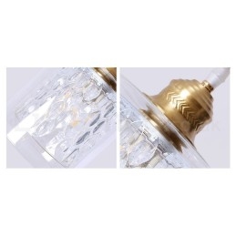 Pure Brass Rustic Lodge Nordic Style riippuvalaisin lasivarjostimella