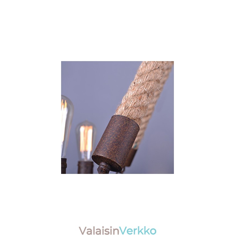 Vintage köysiriippuvalaisin loft luova teollisuuslamppu amerikkalaiseen tyyliin