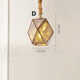Pure Brass Rustic Lodge Nordic Style riippuvalaisin lasivarjostimella
