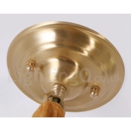 Pure Brass Rustic Lodge Nordic Style riippuvalaisin lasivarjostimella