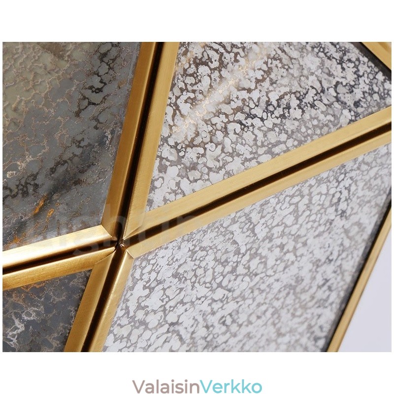 Pure Brass Rustic Lodge Nordic Style riippuvalaisin lasivarjostimella