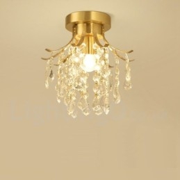 Pure Brass Rustic Lodge Nordic Style uppoasennetut kristallikatot
