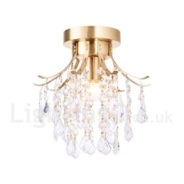 Pure Brass Rustic Lodge Nordic Style uppoasennetut kristallikatot
