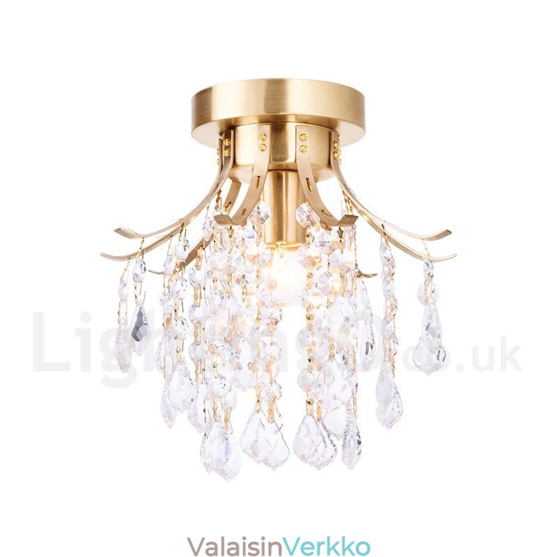 Pure Brass Rustic Lodge Nordic Style uppoasennetut kristallikatot