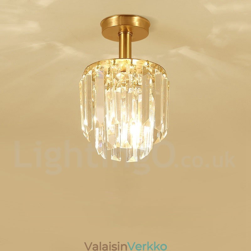 Pure Brass Rustic Lodge Nordic Style uppoasennetut kristallikatot
