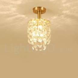 Pure Brass Rustic Lodge Nordic Style uppoasennetut kristallikatot