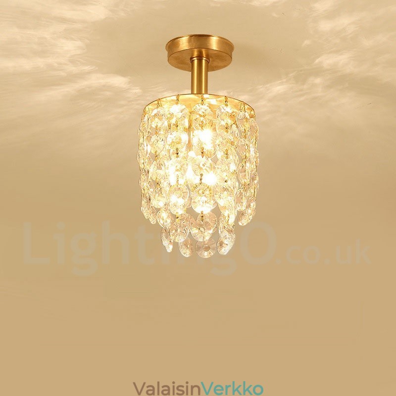 Pure Brass Rustic Lodge Nordic Style uppoasennetut kristallikatot