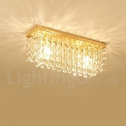 Pure Brass Rustic Lodge Nordic Style uppoasennetut kristallikatot