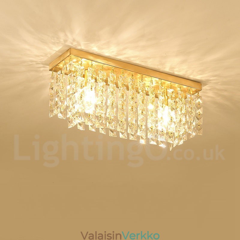 Pure Brass Rustic Lodge Nordic Style uppoasennetut kristallikatot