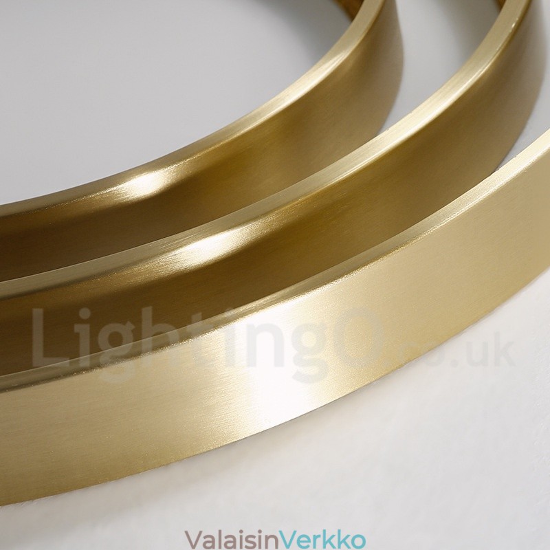 Messinkiä ultraohut pyöreä himmennettävä moderni nykyaikainen pohjoismainen tyyli uppoasennettavat kattovalaisimet akryylivarjostimella, voidaan käyttää myös seinävalaisina