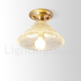 Pure Brass Rustic Lodge Nordic Style uppoasennettava kattovalaisin lasivarjostimella
